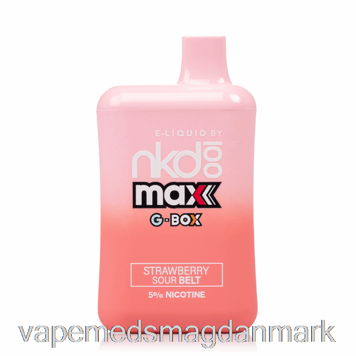 Vape Væske Gbox X Nøgen 100 5500 Engangs Jordbær Sure Bælter
